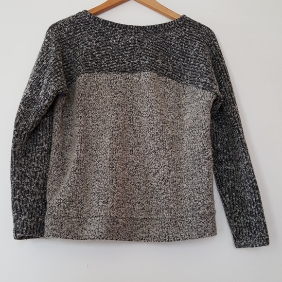 Loft fuzzy Terry cloth two-tone sweater - Picture 2 of 5